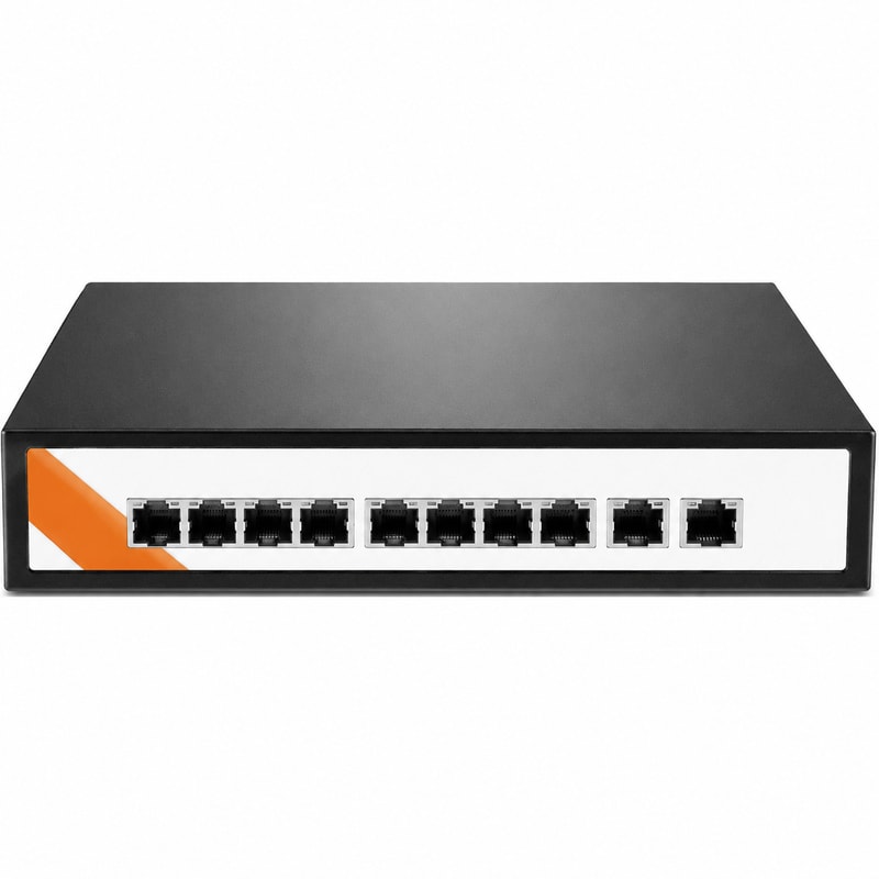 SPC-5100-10GN-IC Conmutador PoE totalmente Gigabit no gestionado para videovigilancia