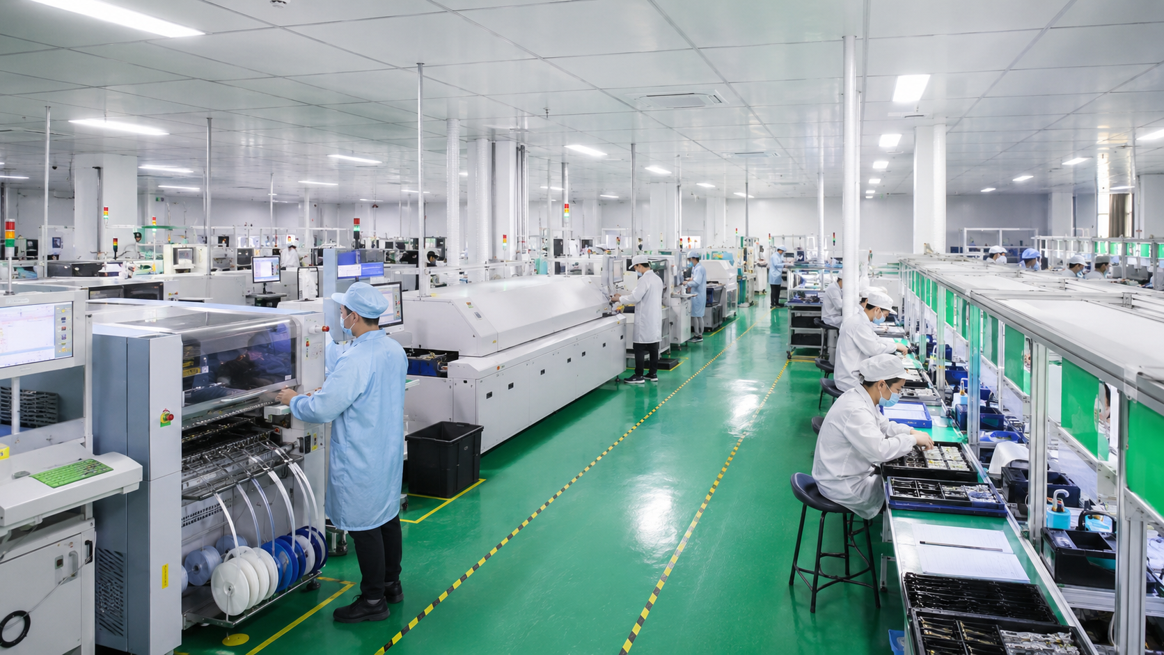WKWIFI electronics production panorama